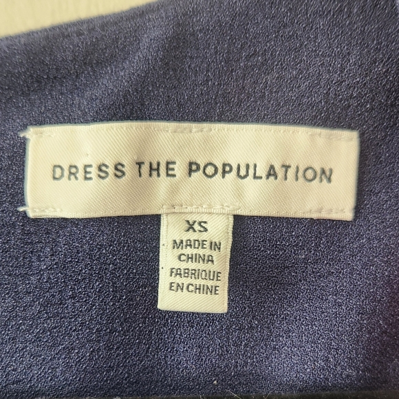 Dress the Population Catalina Midnight Blue Sleeveless Midi Dress XS - Picture 4 of 6